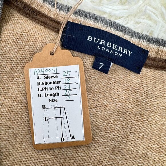 Burberrys Unisex Vintage Lambswool Sweater - Picture 3 of 12
